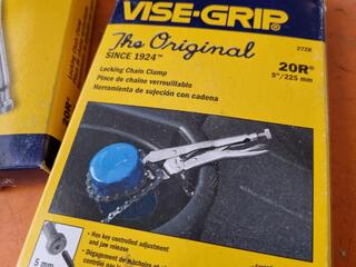 5x Irwin Vise-Grip Locking Chain Clamps, 225mm Size