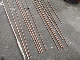 17x Assorted Lengths of Copper Plumbing Pipe