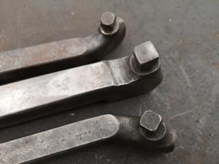 3x Vintage Lathe Turning Tools