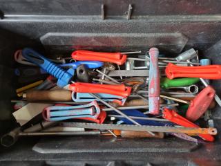 Plastic Toolbox of Chainsaw Supplies 