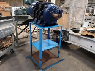 Large Electric Industrial Motor w/ Stand