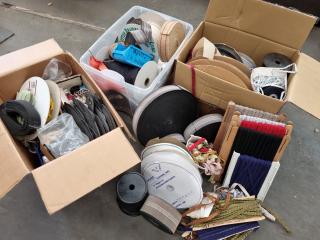 Assorted Upholstery, Sewing Accesories, Supplies, Materials