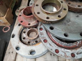 Assorted Heavy Industrial Pipe Covers and Rings