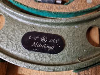 Mitutoyo Outside Micrometer, 0-6"