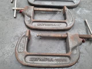 7 Assorted G-Clamps