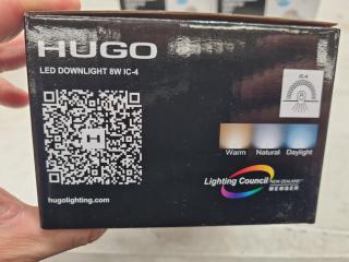 4x Hugo 8W LED Downlights, New