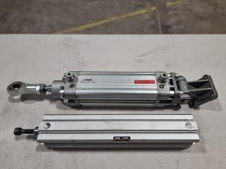 4 Assorted Compact Long STK Pneumatic Cylinders