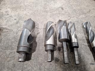 Large Assortment of HSS Drill Bits and Fultes