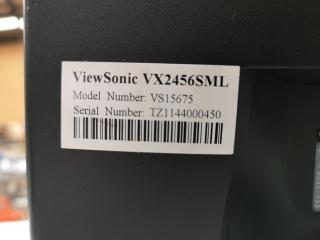 ViewSonic 24"" LED Computer Monitor