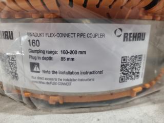 Rehau AwaDuct FlexConnect Pipe Coupler 160