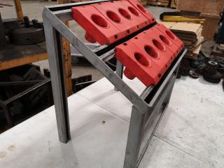 Industrial Mill Tool Holder Rack for BT40 & NT40 Size Tool Holders