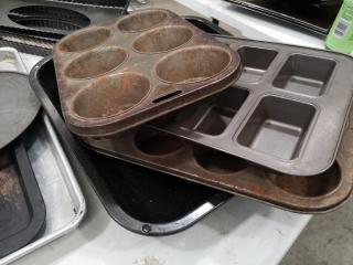 Assorted Comnercial Kitchen Baking Pans, Trays & More