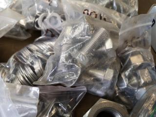 Assorted Stainless Steel Nuts, Bolts, Washers, Rivets