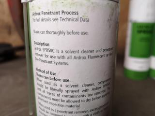 14x Chemetall Ardrox Remover/Precleaners & Penetrant Industrial Sprays