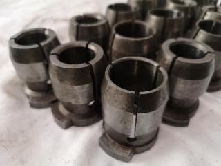 16x Assorted Milling Chuck Collets w/ 5x Autolock Units