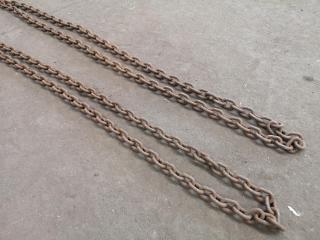 2x Sets of 1600kg Lecting Chain Sets