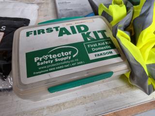 Assorted First Aids Kits, Safety Apparel, Respirator Cartidges