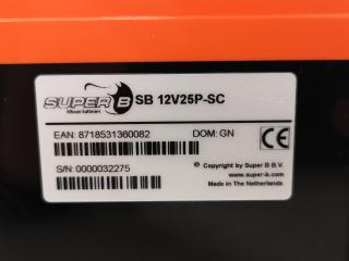 Super B 13.2V, 25Ah Rechargeable Lithium Battery