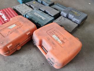 12x Assorted Empty Power Tool Cases