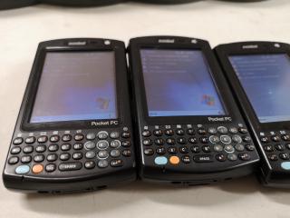 4x Symbol MC50 Mobile Handheld Computers w/ Charging Cradle