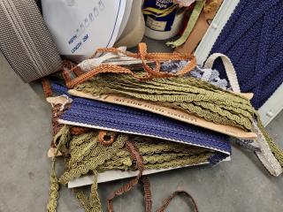 Assorted Upholstery, Sewing Accesories, Supplies, Materials