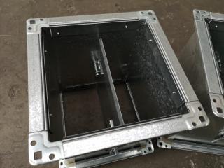 4x Commercial Ventilation Square Duct Dampers, 200mm Size