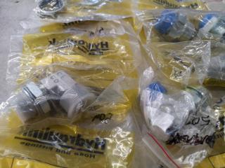 Assorted Lot of Industrial Hydraulic Fittings