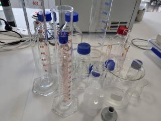 Assorted Glass & Plastic Laboratory Accessories