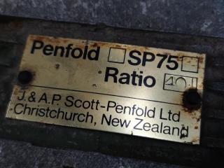 2x Penfold SP75 Worm Gear Reducers