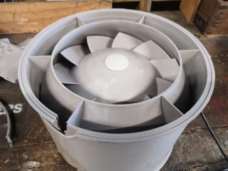 Pacific HVAC Ventilation Fan Unit, Mounting & Casing Damage, Runs