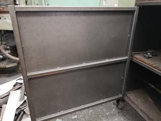 Heavy Duty Steel Workshop Mobile Workbench / Cabinet