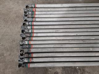 16 Oldfields Aluminium Scaffolding Tower Poles - 2880mm Long