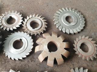 19 Assorted Milling Cutters