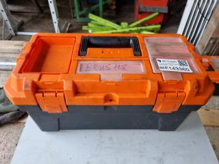 Plastic Toolbox of Chainsaw Supplies 