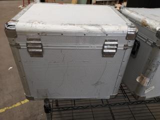 2x Aluminium Padded Equipment Storage Case