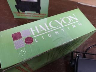 2x Outdoor Exterior LED Flood Lights by Halcyon, New