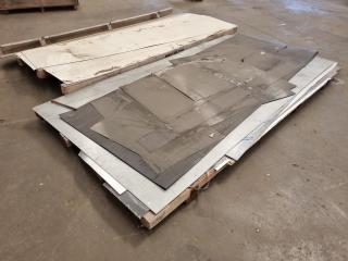 2x Pallets of Assorted Zincalume Steel Off-cut Sheets