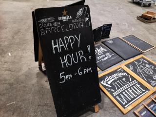 Rustic Chalk Writable Signage for Cafe Restaurant