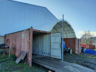 2 x 20FT Containers and Container Shelter Canopy