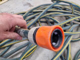 2x Lengths of 24mm dia Garden Hose