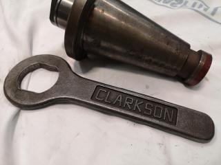 Clarkson Autolock NT50 Type Mill Tool Holder w/ Wrench