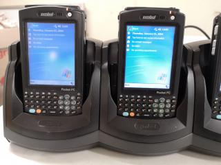 4x Symbol MC50 Mobile Handheld Computers w/ Charging Cradle