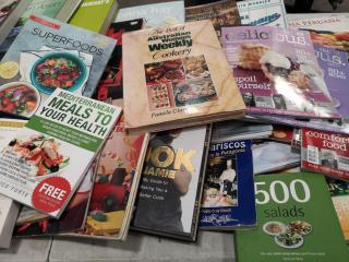 46x Assorted Cooking Recipe Books & Magazines