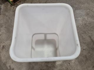 Food Grade Plastic Bin w/ Trolley