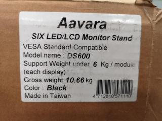 Aavara 6-Monitor Capacity Stand for Computer Workstation Desk