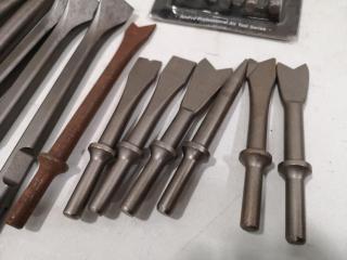 22x Assorted Sizes of Air Chisel Attachments