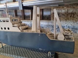 Steel Custom Built Model of Fishing Vessel Kotuku
