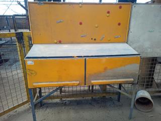 Steel Cupboard with Worktop