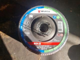 7 As-New Wurth 125mm Grinding Wheels