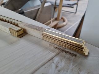 24x Soild Polished Brass Trim Bars
